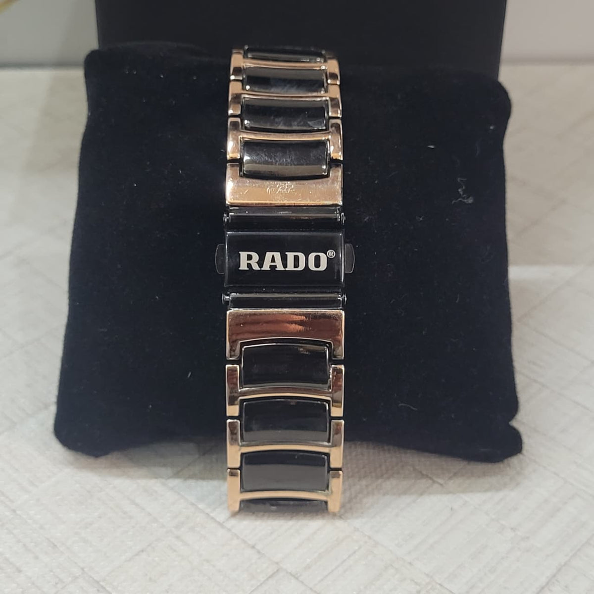 Rad0 Jubilé Black Dial Black & Gold Ceramic Copy Watch for Men