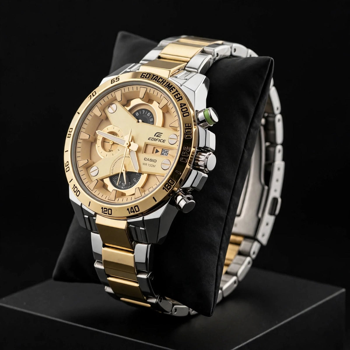Casi0 Edifice EFR-540 Two-Tone Gold Dial Chronograph Watch for Men
