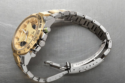 Casi0 Edifice EFR-540 Two-Tone Gold Dial Chronograph Watch for Men